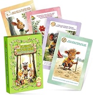 Outdoor Explorer Cards for Children from 5 Years - 55 Playing Cards + Sticker Sheet & Turntable - Di