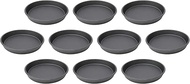 Set of 10, φ7.5 inches (19 cm) Round Iron Plate, 7.5 x 0.8 inches (19 x 2.2 cm) | Steak Plate, Made 