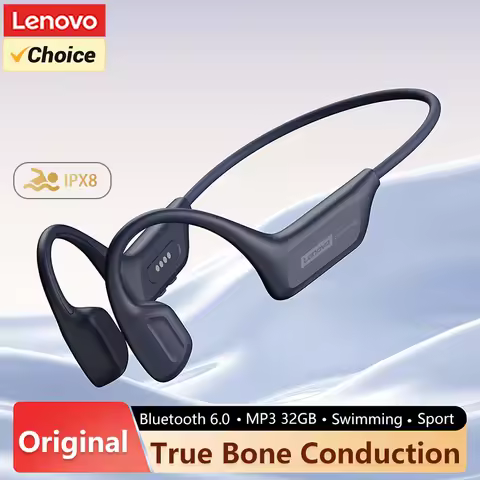Lenovo S106 IPX8 Waterproof Bone Conduction Earphone Bluetooth 6.0 Headphone MP3 Built-in 32GB Memor