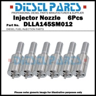 6x Diesel Fuel Injector Nozzle Tips DLLA145SM012 for Komatsu SA6D125E-2 6152-12-3100