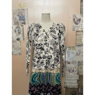 Japanese women's mongtogi cardigan black and gray ca8