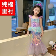 Good quality 2023 New Little Mermaid Cosplay Kids Dresses Princess Ariel Halloween Christmas Costume