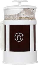 Happy Bum Coffee Plunger | 1 Liter(33.8oz) Glass French Press Stainless Steel Strainer | Easy to Use