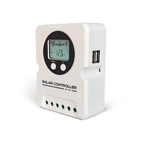 Y&H 10A 20A 30A Solar Charge Controller 12V 24V 48V Battery Regulator Dual USB fit for SEL,GEL,FLD,L