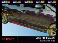 PU2737 Perodua Alza 2018 PU Side Skirt (68) Body kit Bodykit