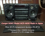 Compo SONY Model HCD-H650 Made In Japan CD/RADIO/Cassette