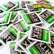 NVIDIA GEFORCE RTX STICKER BOX EMBLEM embossed 3D RESIN ACCESSORIES FOR GAMING PC AND GAMING LAPTOP