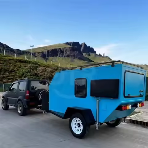 customize 4x4 Luxury Travel Trailer House for US Market Off Road Caravan with Full Amenities