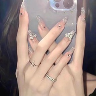 Children Wearing Nails Girls Dedicated 05 New Style Medium Long Style Children On 89 Years Old 0 Bea