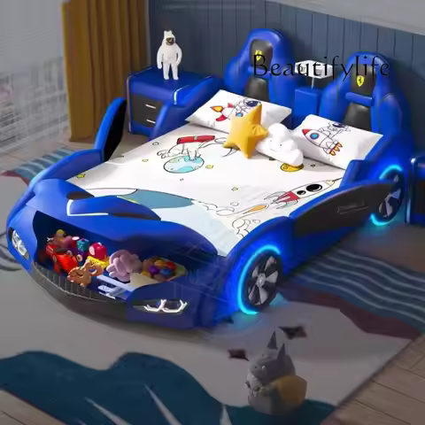 Y Nordic Car Shape Kids Beds Safety Toys Storage Single Design Boys Kids Bed Toddler Playpen Camas I