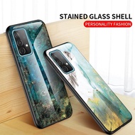 Marble Glass Case Samsung Galaxy A52S A52 SamsungA52S A525F Casing HP