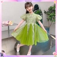 cheongsam muslimah kids baju cheongsam budak perempuan cheongsam dress Girls Dress New Chinese Style