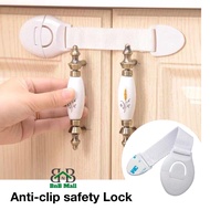 BnB Mall 1pcs Baby Safety Drawer Locks Child Security Protection Anti-clip Lock Kunci Klip Pintu Laci Almari Peti Sejuk