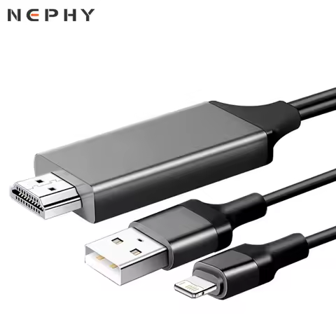 Video Cable For iPhone 14 13 12 11 Pro Max iPad mini Lighting to HDMI-compatible TV Projector Digita