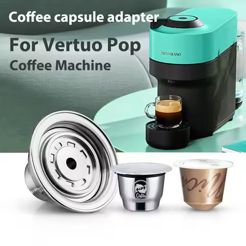 Coffee capsule adapter For Nespresso Vertuo POP machine coffee bag adapter reusable coffee filter st