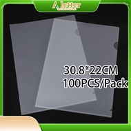 100PCS Transparent A4 Plastic Folder,A4 Transparent file cover for file protection