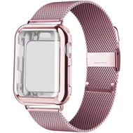 Milanese Loop Case+Strap for Apple Watch Band Ultra 8 7 6 SE 5 4 41mm 40mm 44mm 38mm 42mm Watchband 