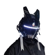 CyberPunk Mask Helmet ,Techwear Mask , Halloween Cosplay Technology Helmet , Futuristic Helmet with 