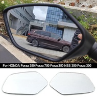 Timekey Pair Motorcycle Convex Mirror Increase Rearview Mirrors Side Mirror View Vision Lens Accessories For HONDA Forza 350 Forza 750 Forza350 NSS 350 Forza 300