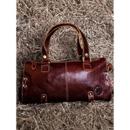 Hidden Leather Guest Bag High-End Handmade Handbag Female Genuine Leather Retro Style First Layer Co