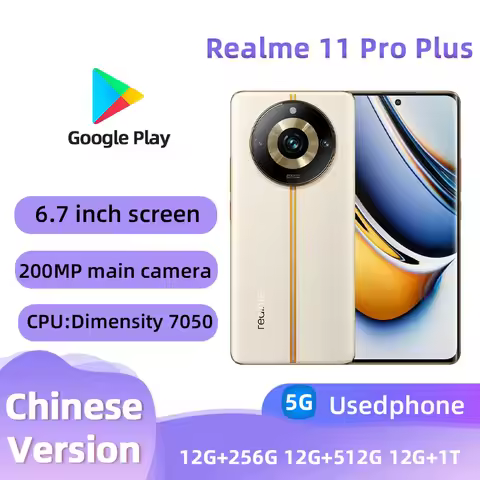 Realme 11 Pro Plus 5G Global version Mtk Dimensity 7050 6nm CPU 6.7" 120Hz FHD+ 200MP OIS 12GB RAM 1