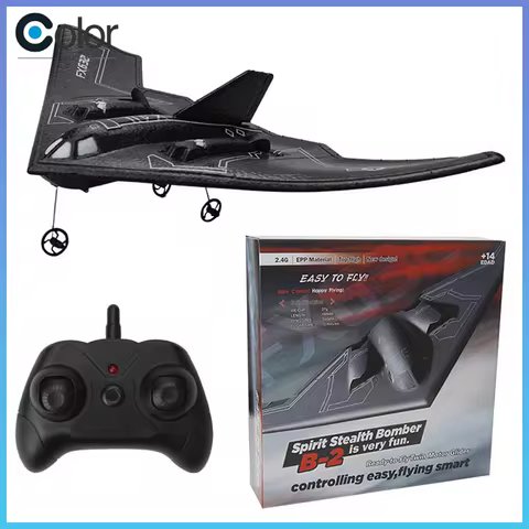 Rc Plane B2 Stealth Bomber 2ch 34cm Wingspain Cessna 2.4g Remote Control Airplane Aircraft Drone Toy