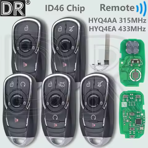 DR ID46 Chip HY4AA/AS HYQ4EA/ES 315/433MHz Smart Car Remote Key For Buick Regal Enclave Encore GX La