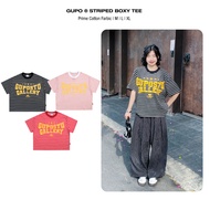 GUPO Boxy Striped T-shirt In Trame Loose Form Local Brand Men and Women - TSOC01
