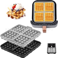 Air Fryer Baking Pan Square Waffle Baking Pan Mat Suitable for Ninja af181af180 af141af140 NQJO