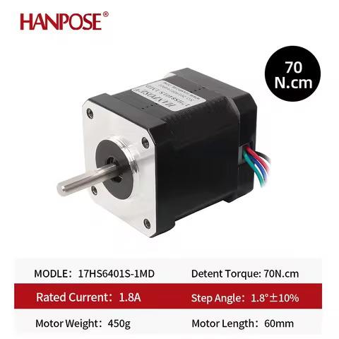 H60MM 1.7A 4-Lead 17HS6401S-1MD 70N.CM NEMA17 42 Stepper Motor 12V Suitable For 3D Printer Advertisi