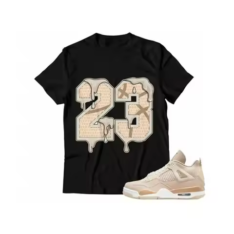 Unisex Shirt Match Jordan 4 "shimmer" Sneaker Number 23 T-shirt