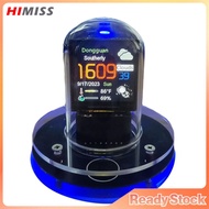 HIMISS Digital Clock Smart WIFI LED Clock Automatic Update Time Calendar Digital Display RGB Tabletop Clock Home Decorations
