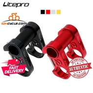 Litepro Cnc Alloy Double Stem 25.4Mm Handlebar For Folding Bike Crius Dahon Brompton 3Sixty Trs Java