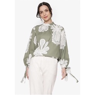 preloved blouse Zalora green size xs (zalia)