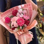 hadiah hari guru murah flower bouquet Hari Ibu Twisting Stick Handmade Bouquet Diy Material Package 