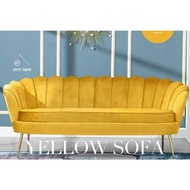 NORDIC SOFA KERANG KAIN VELVET BALDU