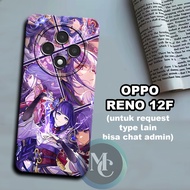 Cc15/ Flexible rubber softcase for OPPO Reno 12F/ genshin impact character Motif/OPPO Reno 12F case/