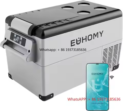 Euhomy Hot Selling Refrigerator 38QT(35L) Electric Cooler 12v Portable Car Refrigerator Cooler Box f