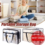 Pvc Quilt Portable Storage Bag Transparent Moisture-proof And Storage Dust-proof Bag U7h8