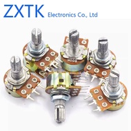 5pcs WH148 Single Duplex Potentiometer 10K 15MM 20MM B1K 2K 5K 20K 50K 100K 200K 250K 500K 1M 3/6 Fe