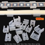 NARCISSUS1Y7KJ 100Pcs Light Mounting Buckle, 220V Flexible COB Lamp Holder Fitting LED Strip Fixed C