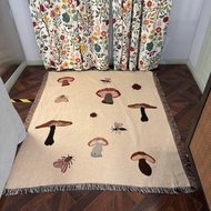 Nordic Ferm Living Art Wall Hanging Tapestry Childrens Room Bohemian Mushroom Pattern Fresh Style Lo