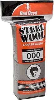 Red 0311 Steel Wool, 000 Extra Fine, (Pack of 96)