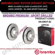 BREMBO GENUINE DISC ROTOR (FRONT, REAR) FOR MERC CLA200 CLA220 CLA250 CLA45 (AMG) [C117, X117] - W. 