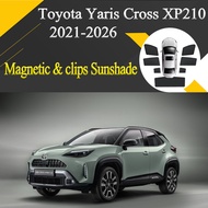 For Toyota Yaris Cross XP210 2021-2026 Car Visor Sunshade  Mesh Vehicle Curtain Protector Summer Aut