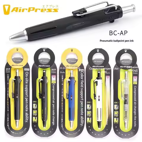Japan TOMBOW Push Ballpoint Pen BC-AP Outdoor Sports Engineer Air Press Ball Point Pen Oily Black 0.