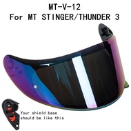 Replacement helmet shield for MT helmet for STINGER for THUNDER 3SV helmet glass MT helmet shield MT