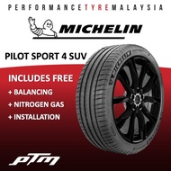 Michelin Pilot Sport 4 PS4 SUV 17 18 19 20 21 22 23 inch Tyre (INSTALLATION &amp; DELIVERY)