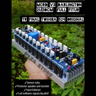 Driver power amplifier MCRD V3 Darlington 2u 30cm Full fitur 10 set final 524 original fullset tingg
