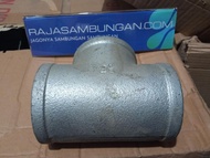 TEE Besi 2 1/2 Inch Sambungan Pipa Paralon Cabang 3 T Ti Welding Las